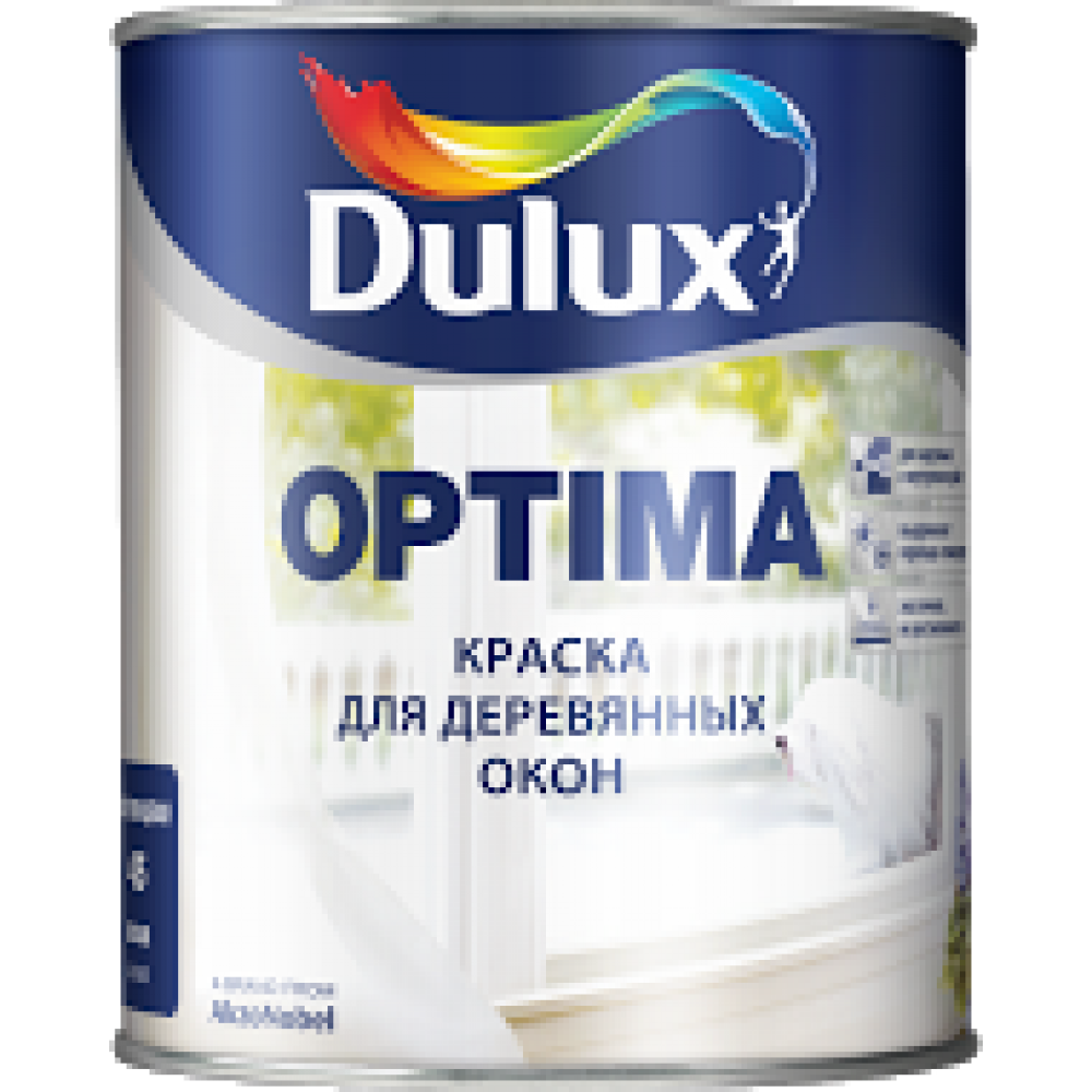 Dulux Optima / Дулюкс Оптима краска/эмаль для деревянных окон дверей